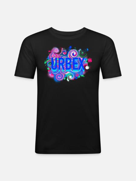 Urbex - Urban Explorer - Männer Slim Fit T-Shirt - Schwarz