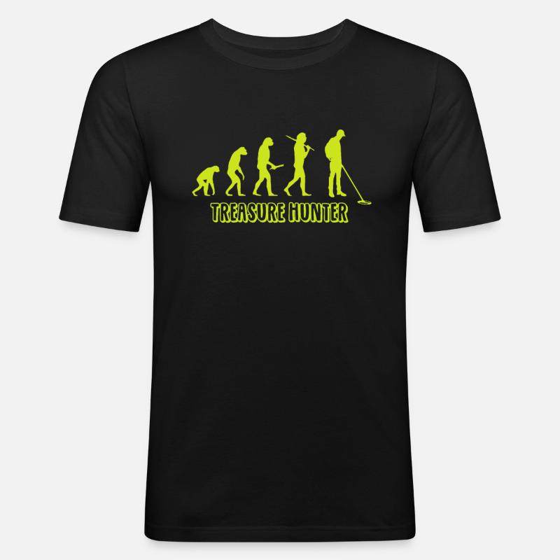 Detectorists Evolution - Men's Slim Fit T-Shirt - black