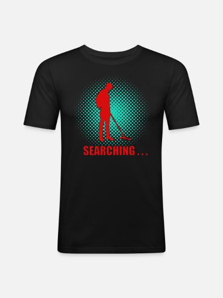 Sondengänger - Sondeln - Männer Slim Fit T-Shirt - Schwarz