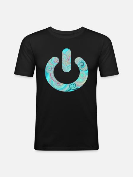 Offline - Männer Slim Fit T-Shirt - Schwarz