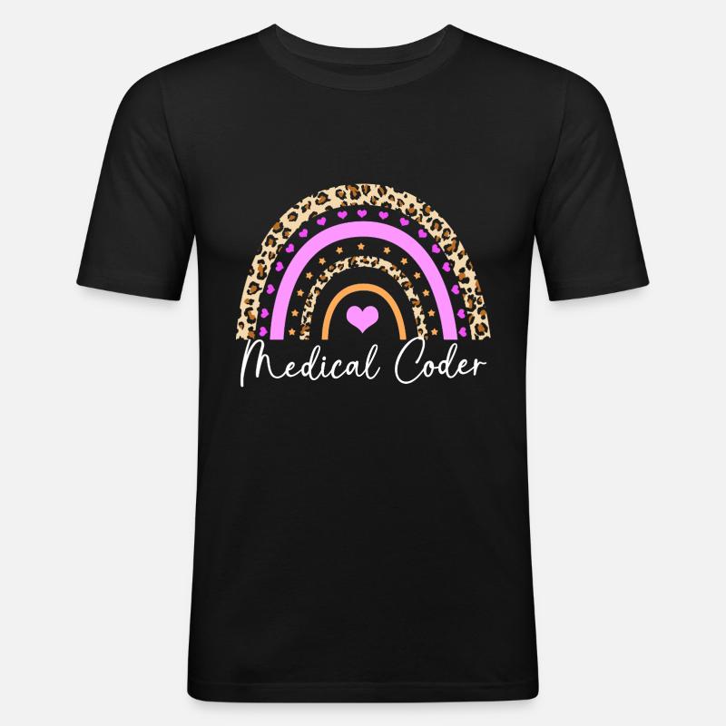 Medical Coder - Men's Slim Fit T-Shirt - black