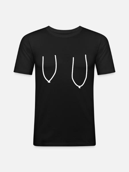 Tits 2 - Men's Slim Fit T-Shirt - black