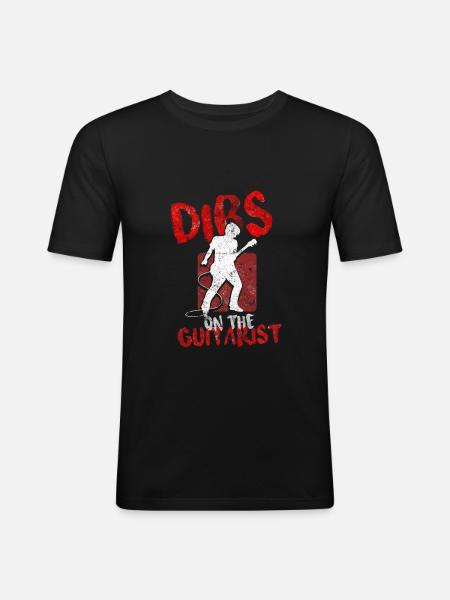 guitar musician - Men's Slim Fit T-Shirt - black