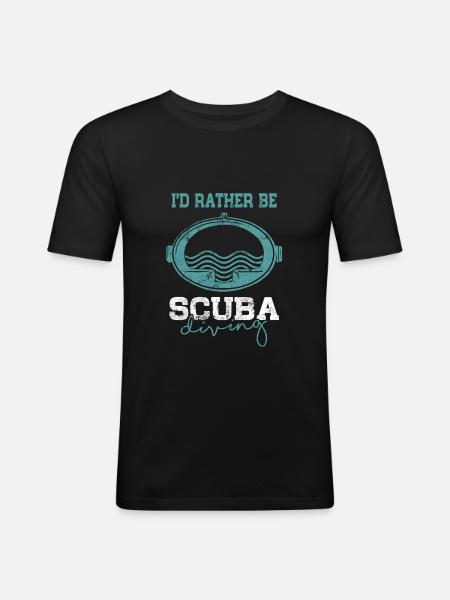 Scuba Diving - Men's Slim Fit T-Shirt - black