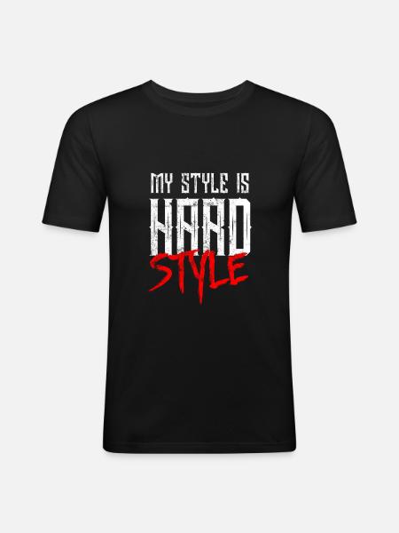 Hardstyle music - Men's Slim Fit T-Shirt - black