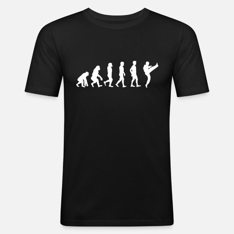 Evolution Karate - Men's Slim Fit T-Shirt - black