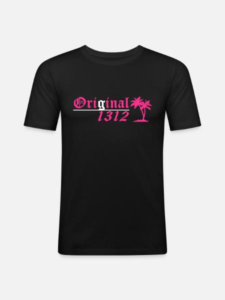Original 1312 - Männer Slim Fit T-Shirt - Schwarz