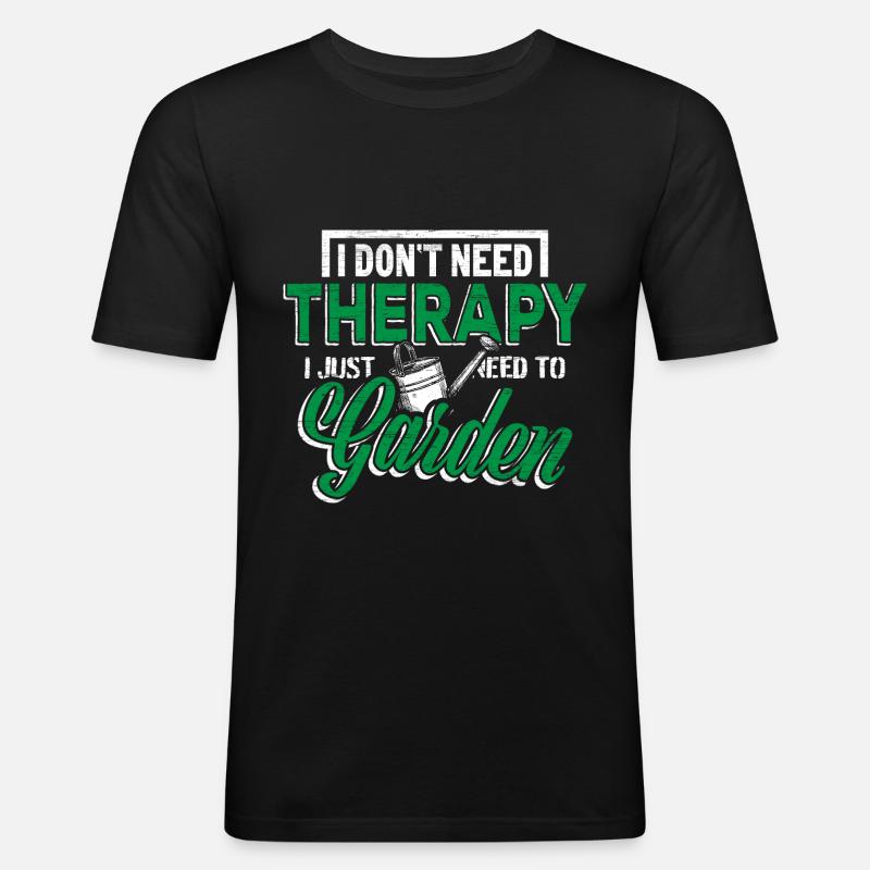 Garten Gärtner - Männer Slim Fit T-Shirt - Schwarz