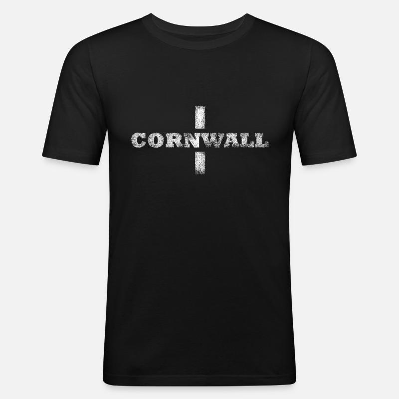 Cornouailles - T-shirt près du corps Homme - noir