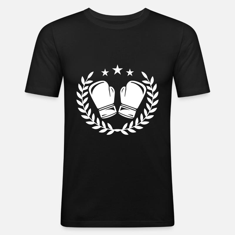 Gants de boxe Boxe - T-shirt près du corps Homme - noir