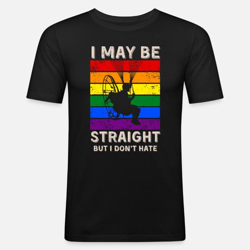Paramotorisation des droits LGBT - T-shirt près du corps Homme - noir