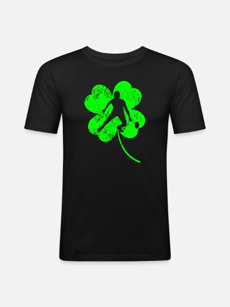 Badminton Trèfle de la Saint-Patrick - T-shirt près du corps Homme - noir