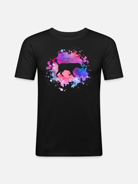Labrador dog lover - Men's Slim Fit T-Shirt - black