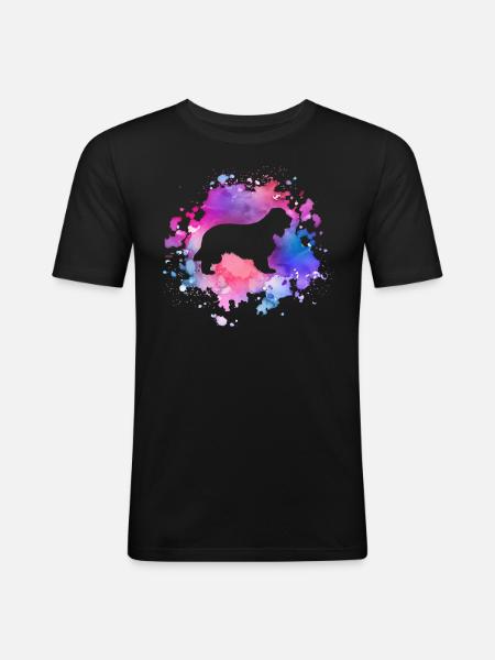 Cocker-spaniel dog lover - Men's Slim Fit T-Shirt - black