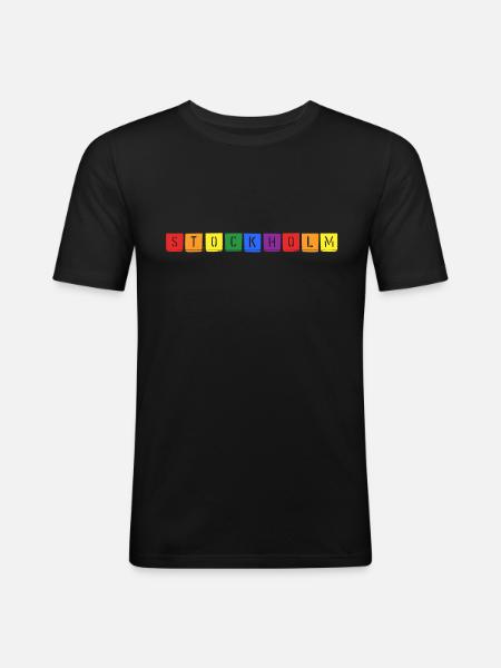 Rainbow Stockholm - Men's Slim Fit T-Shirt - black