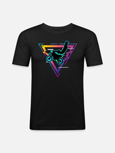 motocross - Men's Slim Fit T-Shirt - black