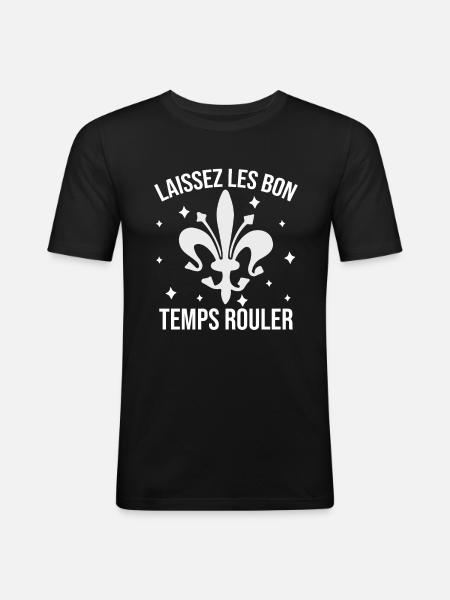 Mardi Gras - Men's Slim Fit T-Shirt - black
