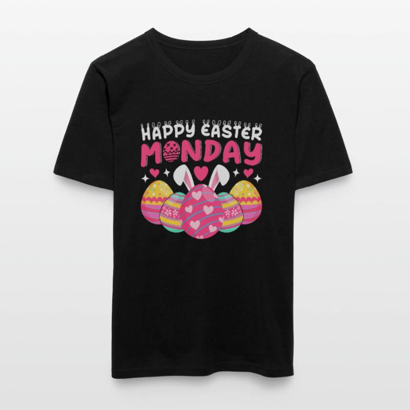 Happy Easter Monday! Easter Easter Eggs Easter Bunny Men's Slim Fit T-Shirt