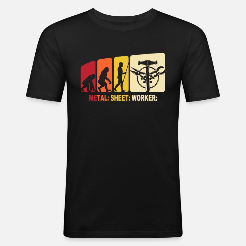 Spengler Evolution Bauspengler - Men's Slim Fit T-Shirt - black