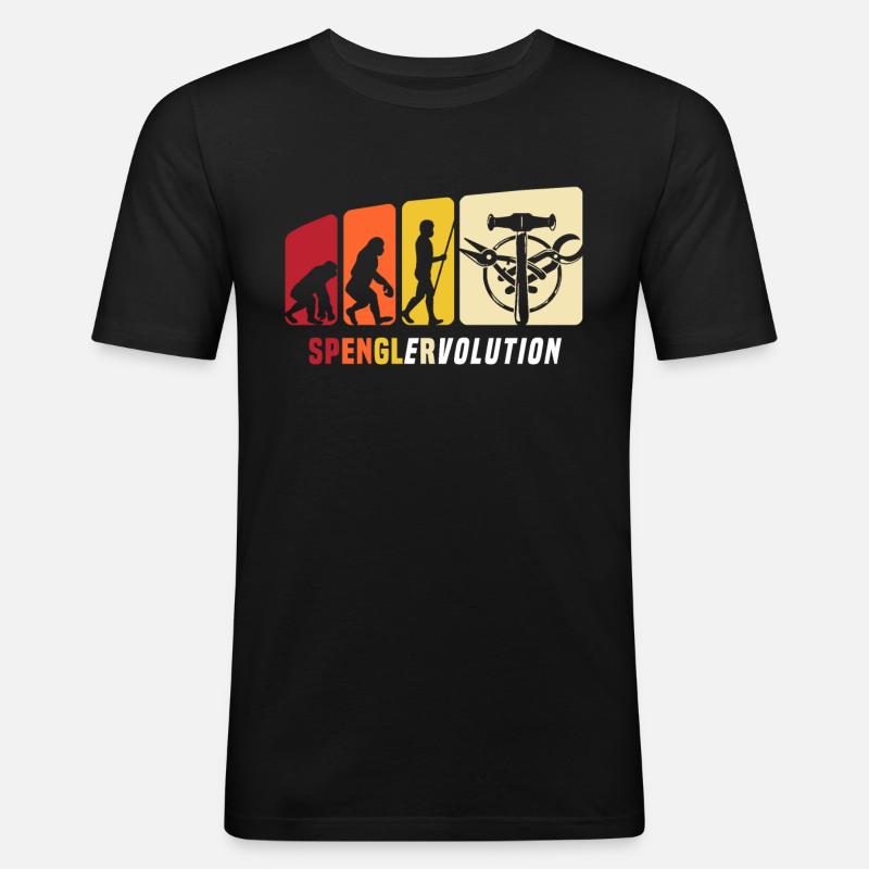 Bauspengler Evolution Spengler - T-shirt près du corps Homme - noir
