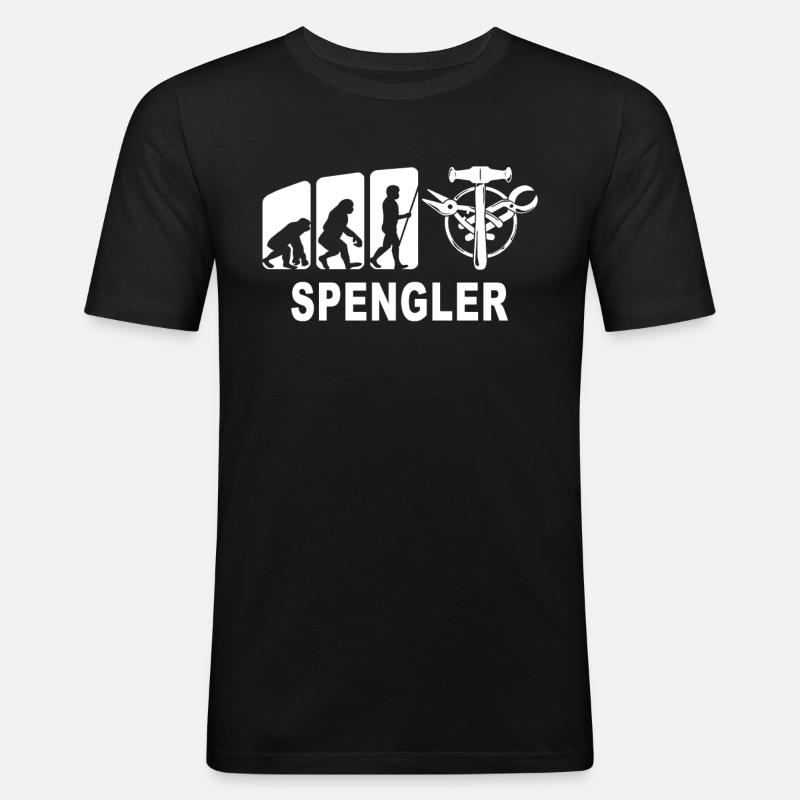 Bauspengler Evolution Spengler - T-shirt près du corps Homme - noir