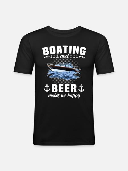Capitaine Beer - T-shirt près du corps Homme - noir