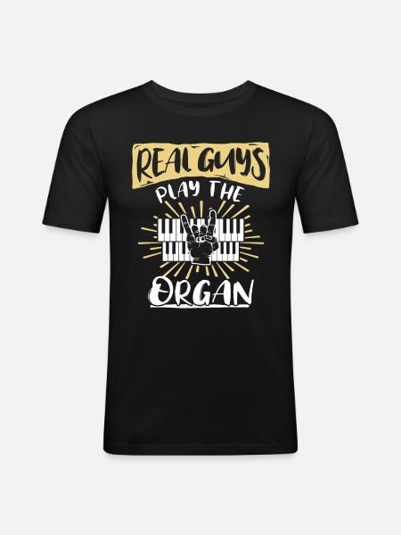 Orgues Organistes - T-shirt près du corps Homme - noir