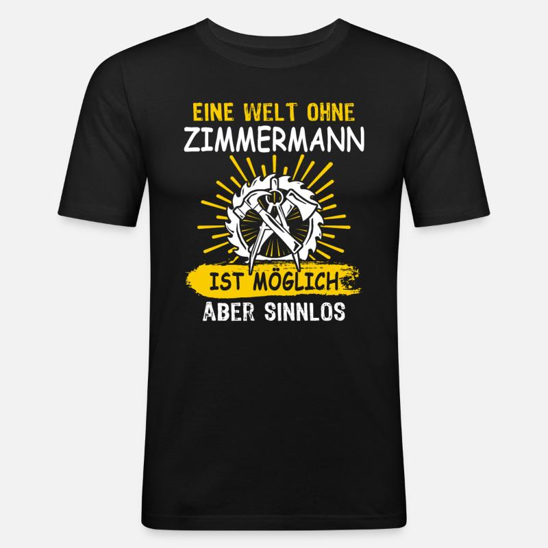 Carpenter, carpenter, carpenter, - Men's Slim Fit T-Shirt - black