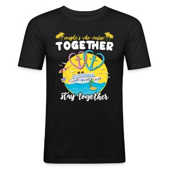 Cruise Marriage - Men's Slim Fit T-Shirt - black - Front - Nik (191cm)