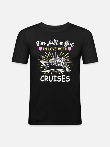 Cruise Girl - Men's Slim Fit T-Shirt - black