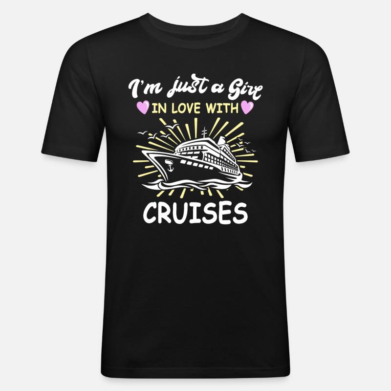 Kreuzfahrt Mädchen - Männer Slim Fit T-Shirt - Schwarz