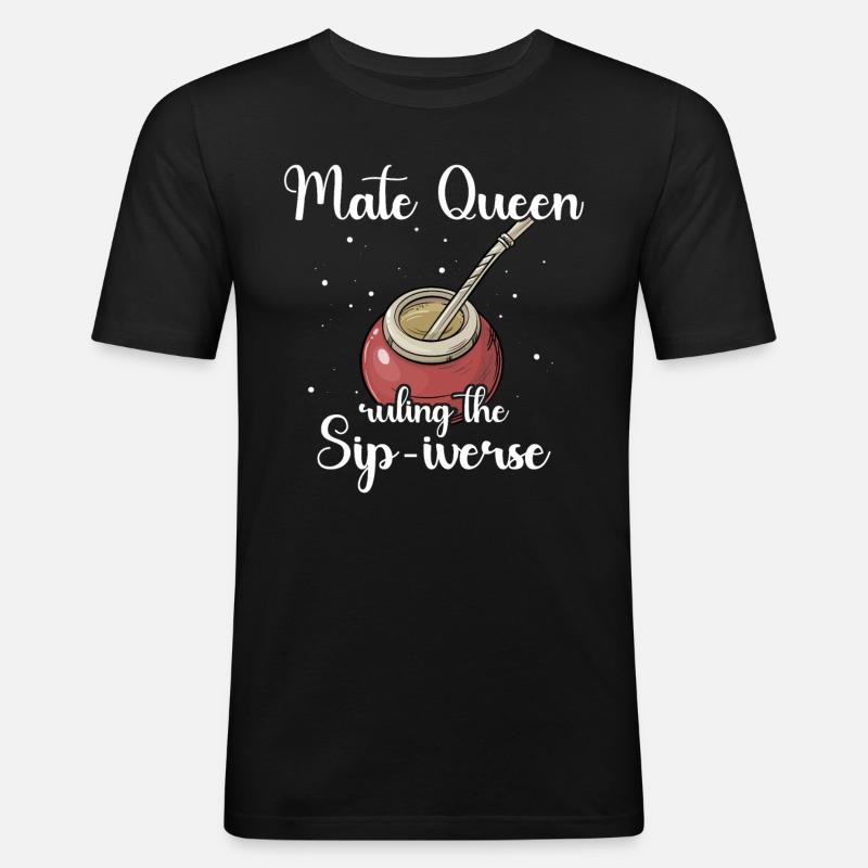 Yerba mate tea drinker - Men's Slim Fit T-Shirt - black