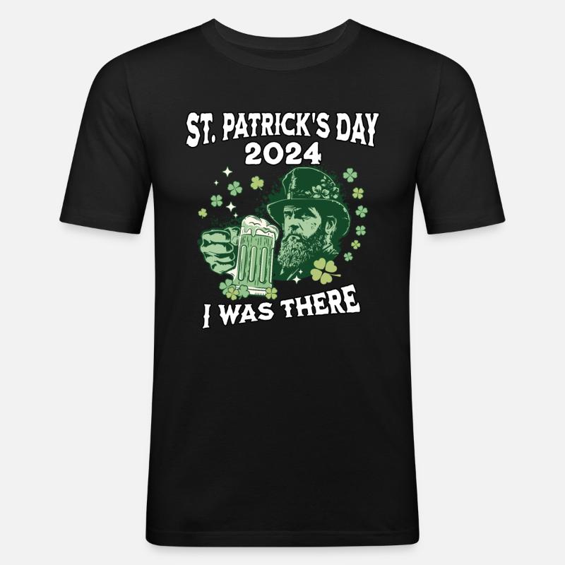 St. Patrick's Day 2024 - Men's Slim Fit T-Shirt - black
