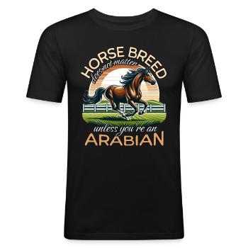 Arab - Men's Slim Fit T-Shirt - black - Front - Nik (191cm)