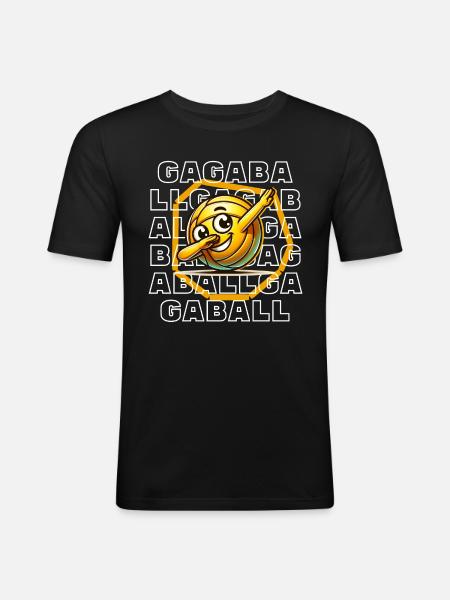 Gaga Ball - Men's Slim Fit T-Shirt - black