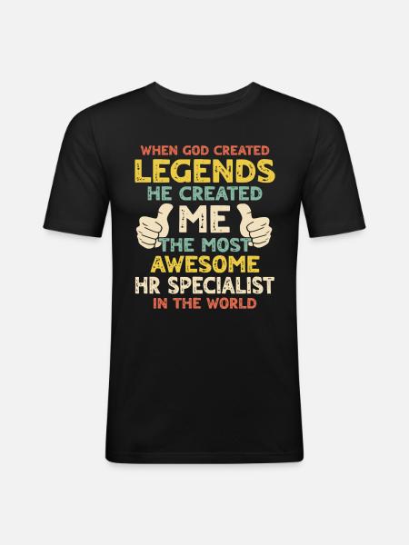 HR Specialist - Men's Slim Fit T-Shirt - black