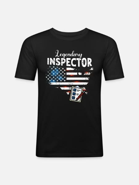 Inspector - Men's Slim Fit T-Shirt - black