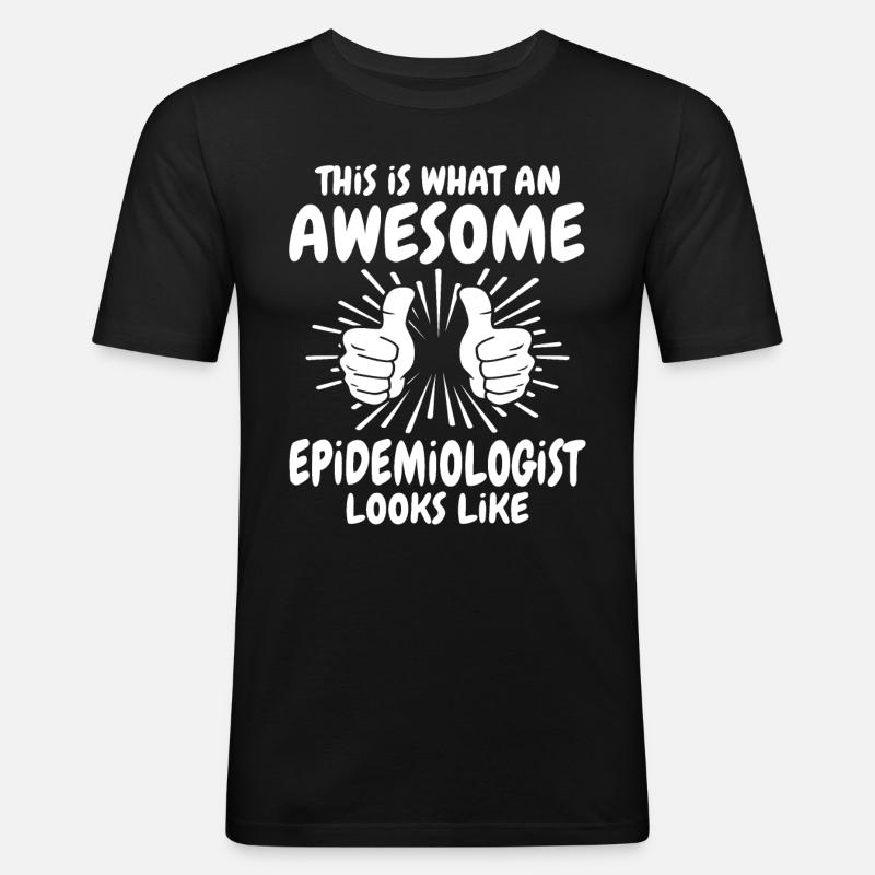Épidémiologiste - T-shirt près du corps Homme - noir