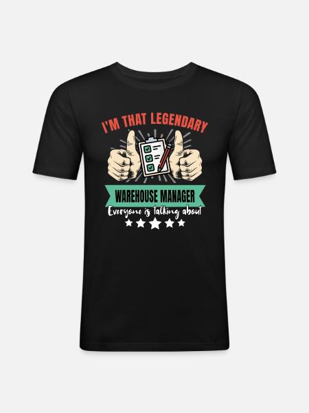 Legendary Camp Leader - Men's Slim Fit T-Shirt - black
