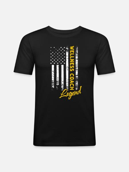 Wellness Coach Legend - Men's Slim Fit T-Shirt - black