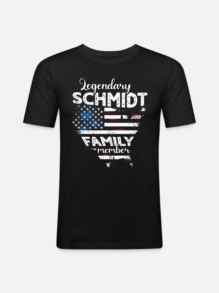 Family Schmidt US - Men's Slim Fit T-Shirt - black