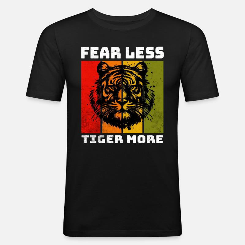 Sumatran Tiger Sumatra Tiger - Männer Slim Fit T-Shirt - Schwarz
