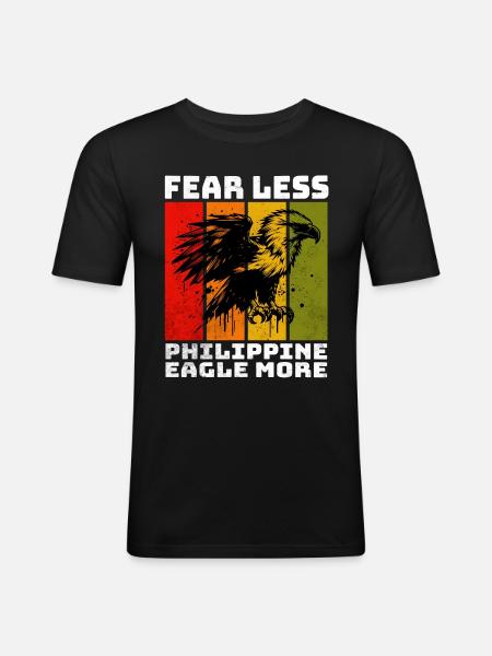 Philippine Eagle Monkey Eagle - Men's Slim Fit T-Shirt - black