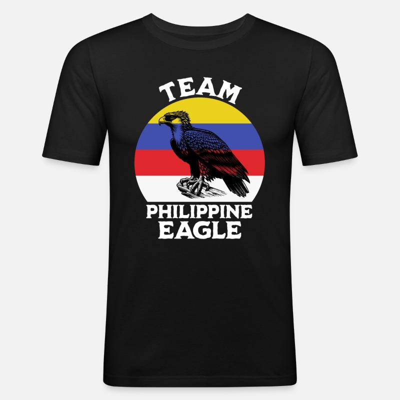 Monkey Eagle Sayings - Men's Slim Fit T-Shirt - black
