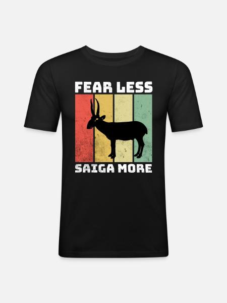 Saiga Antelope Saiga Antilope - Men's Slim Fit T-Shirt - black