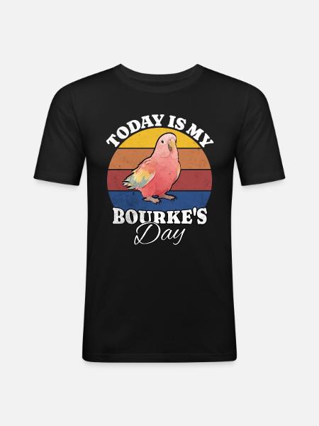 Bourkesittich Bourke's Parakeet - Men's Slim Fit T-Shirt - black