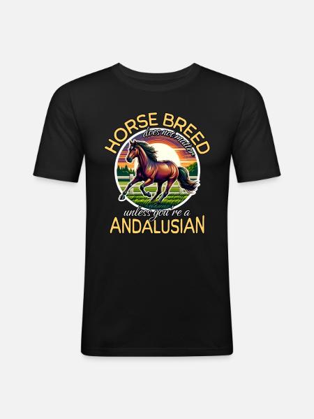 Andalusian Andalusier - Men's Slim Fit T-Shirt - black