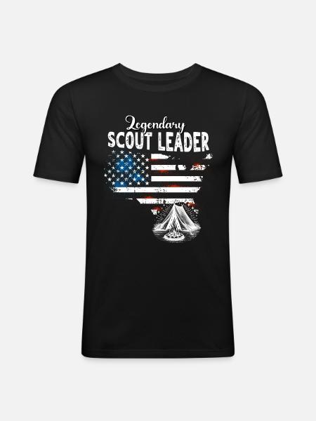 Scout Leader US - Men's Slim Fit T-Shirt - black