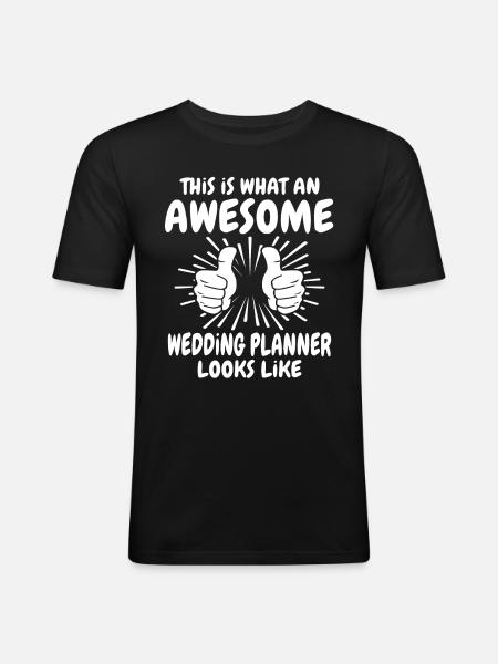 Wedding planner - Men's Slim Fit T-Shirt - black
