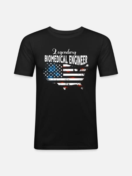 Biomedical Engineer US - Men's Slim Fit T-Shirt - black